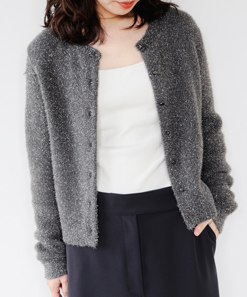 B:MING by BEAMS  ラメニットカーディガン B:MING by BEAMS（ビーミングバイビームス）の「B:MING by BEAMS