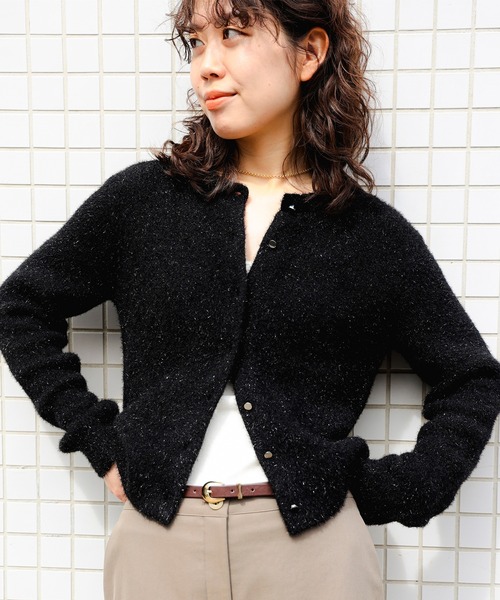 B:MING by BEAMS  ラメニットカーディガン B:MING by BEAMS（ビーミングバイビームス）の「B:MING by BEAMS