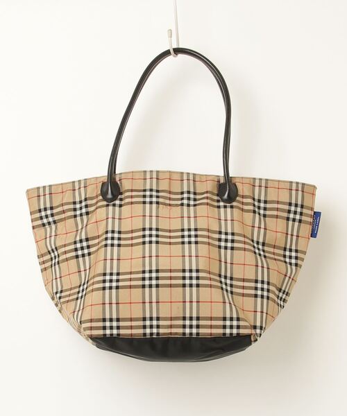 BURBERRY チェック柄トートバッグ　アメリカ バーバリー トートバッグ バッグ レディース ロンドン