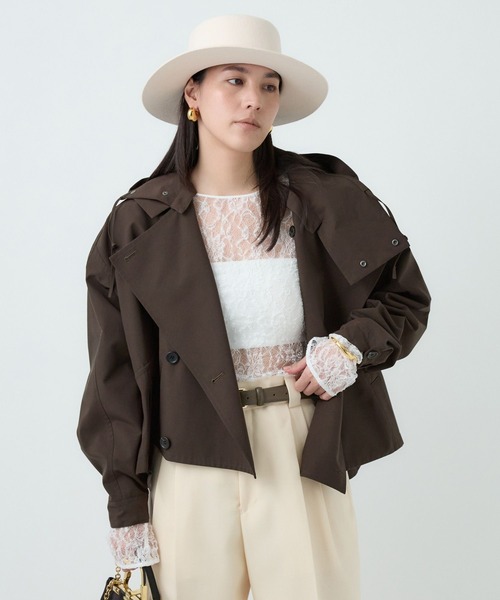 <VACHEMENT×Chaos>トレンチコート Chaos トレンチコート コート Chaos(カオス)/VACHEMENTショート
