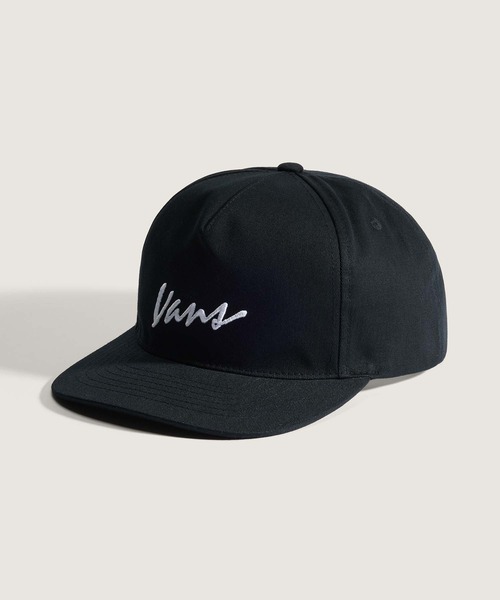 90s VANS　バンズ　ビッグロゴ　キャップ　帽子 ブラック 黒 ビッグロゴ VANS（バンズ）の「VANS × BEAMS / 別注 90s Sticker Logo Cap