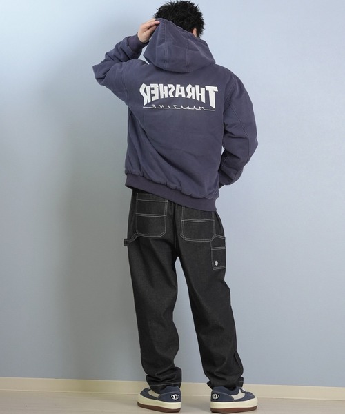 スラッシャー　セットアップ　ネイビー THRASHER（スラッシャー） ブルゾン アウター ジャケット 254TH1JK062