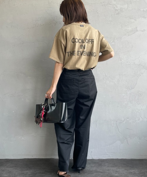 Americana アメリカーナ バックロゴコクーンTシャツ AMERICANA（アメリカーナ） tシャツ バックプリントロゴTシャツ