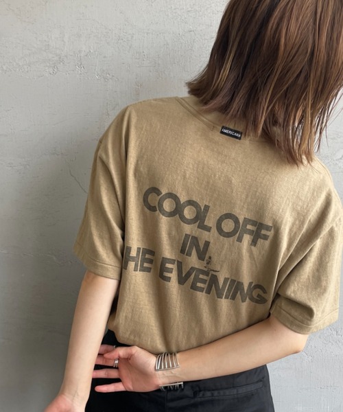 tシャツ 「Americana/アメリカーナ」 バックプリントロゴＴシャツ レディース AMERICANA tシャツ 「Americana/アメリカーナ」 バックプリント