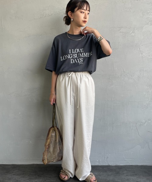 【AMERICANA/アメリカーナ】 T-SHIRT ベージュ AMERICANA/アメリカーナ】 Graphic T-shirt（Tシャツ
