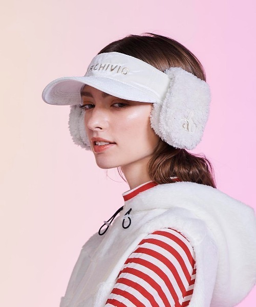 archivio（アルチビオ） サンバイザー レディース 「LADIES」耳当付
