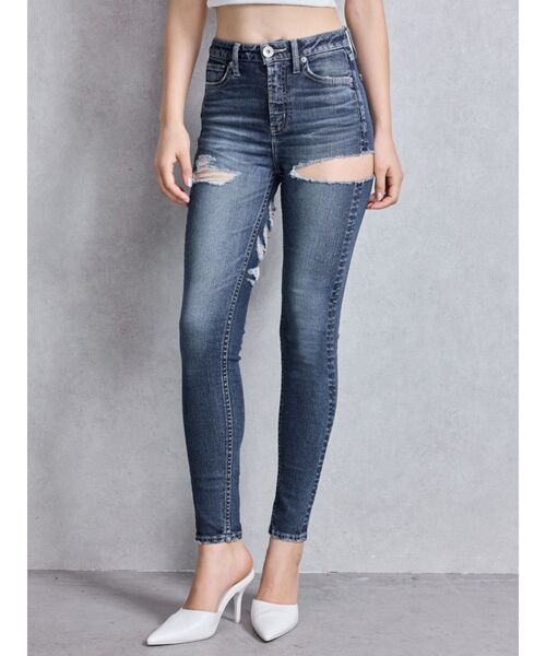 GYDA（ジェイダ） ジーンズ デニム デニムパンツ ミドルウエストSIDE