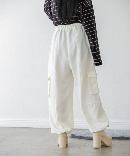 「JEANASIS」 カーゴパンツ MEDIUM ブラック レディース