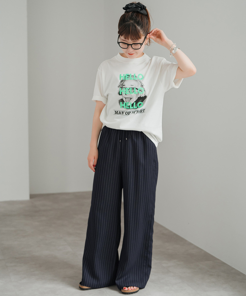 Spick＆Span スラックス パンツ 「WEB限定追加」ジョーゼット