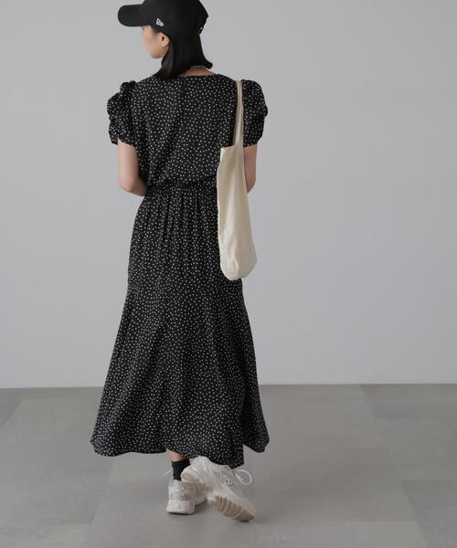 「FREE'S MART」 半袖ワンピース MEDIUM パープル系その他 レディース_画像9