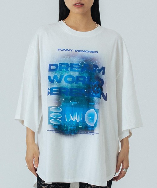 tシャツ (OKIRAKU×ROSEBUD)GRAPHIC BIG TEE レディース