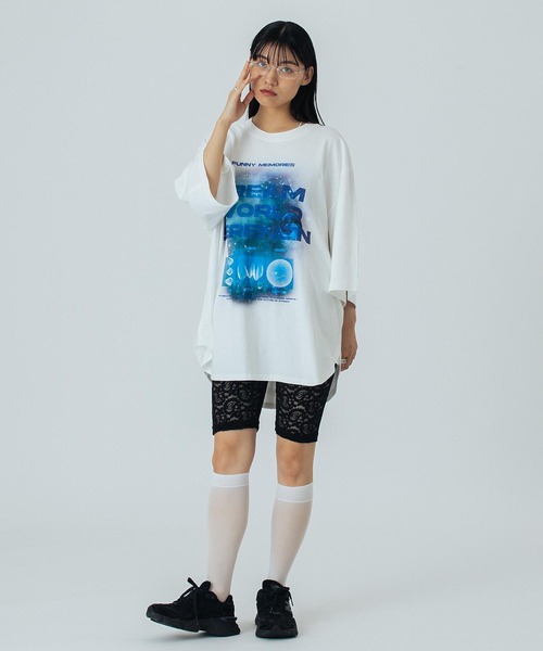 OKIRAKU（オキラク） tシャツ (OKIRAKU×ROSEBUD)GRAPHIC BIG TEE