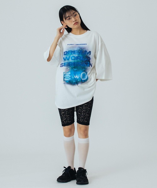 OKIRAKU（オキラク） tシャツ (OKIRAKU×ROSEBUD)GRAPHIC BIG TEE