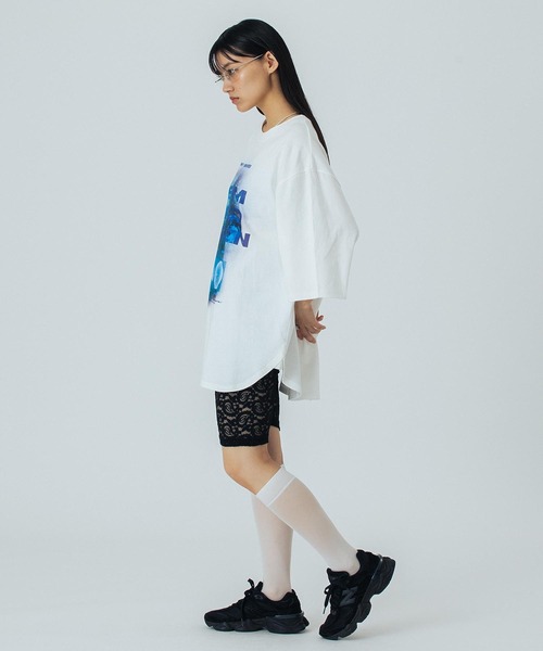 OKIRAKU（オキラク） tシャツ (OKIRAKU×ROSEBUD)GRAPHIC BIG TEE