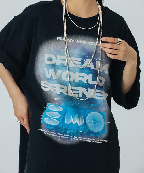 OKIRAKU(オキラク) tシャツ (OKIRAKU×ROSEBUD)GRAPHIC BIG TEE OKIRAKU(オキラク) tシャツ (OKIRAKU×ROSEBUD)GRAPHIC BIG TEE