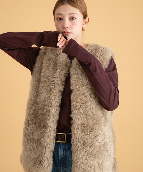 URBAN RESEARCH Sonny Label コート アウター カーリーフェイク