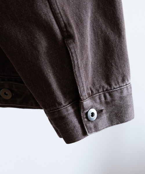 RUUBON カバーオール 「RUUBON」corduroy collar denim coverall