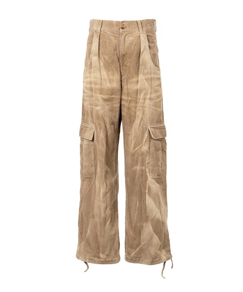 KAMIYA カーゴパンツ Sun Faded Like Corduroy Fatigue Pants メンズ