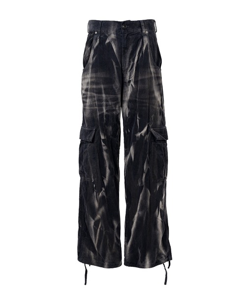 KAMIYA カーゴパンツ Sun Faded Like Corduroy Fatigue Pants メンズ