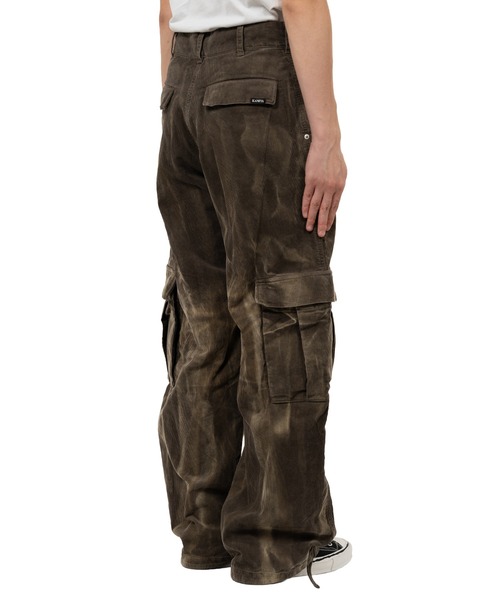 KAMIYA カーゴパンツ Sun Faded Like Corduroy Fatigue Pants メンズ
