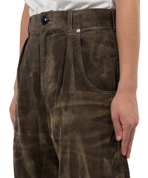 KAMIYA カーゴパンツ Sun Faded Like Corduroy Fatigue Pants メンズ