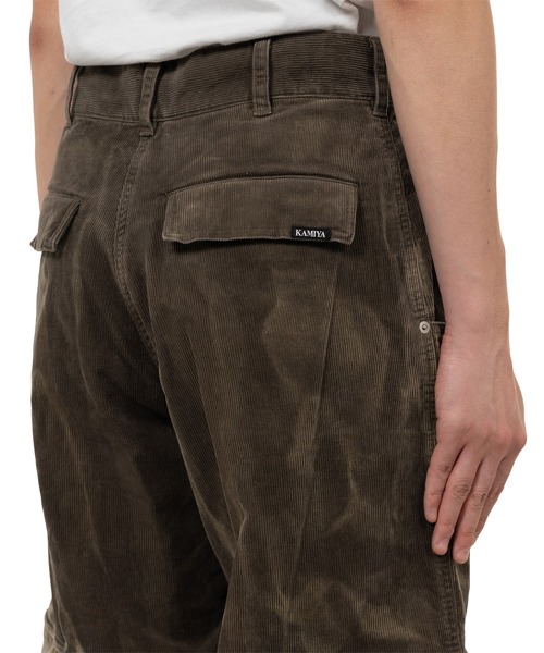 KAMIYA カーゴパンツ Sun Faded Like Corduroy Fatigue Pants メンズ