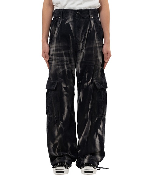 KAMIYA カーゴパンツ Sun Faded Like Corduroy Fatigue Pants メンズ