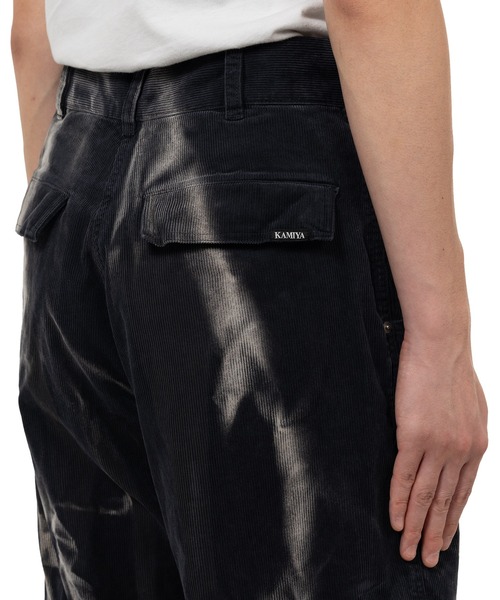 KAMIYA カーゴパンツ Sun Faded Like Corduroy Fatigue Pants メンズ