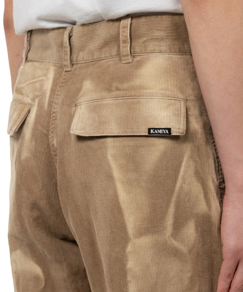 KAMIYA カーゴパンツ Sun Faded Like Corduroy Fatigue Pants メンズ