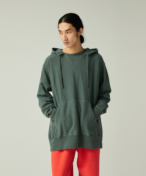【ま】STONE  ガーメントダイ　スウェットパーカー　からし snow peak（スノーピーク） パーカー Snow Peak / Garment Dyed Hoodie