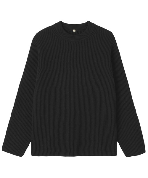 【muji labo 2025】メリノウールローゲージクルーネックセーター 紳士 メリノウールローゲージクルーネックセーター | 無印良品