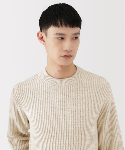 MUJI Labo セーター ニット 「MUJI Labo」紳士 メリノウール畦編み