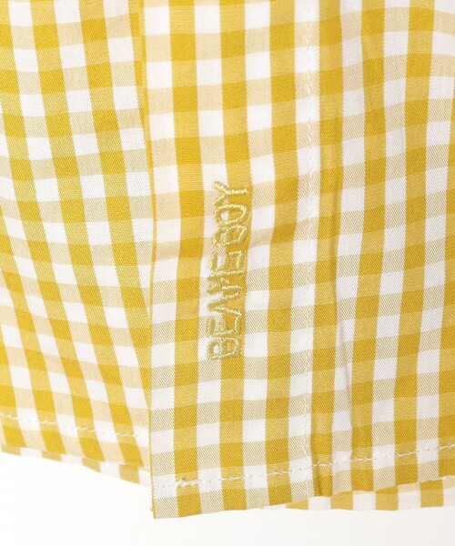 ブラウス シャツ 100/2 ギンガムチェック ボタンダウン シャツ レディースの画像