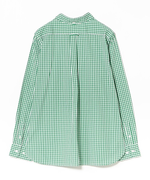 ★日本製 BEAMS BOY ギンガムチェック ボタンダウン シャツ ブラウス BEAMS BOY（ビームス ボーイ） ブラウス シャツ 100/2 ギンガム