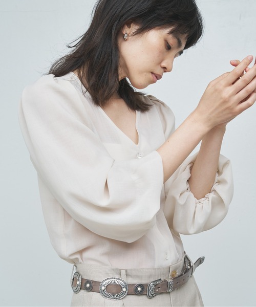 「GALLARDAGALANTE」 7分袖ブラウス FREE ライトベージュ レディース_画像8