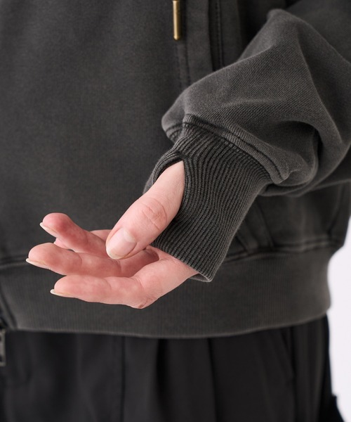 KUUUPY（クーピー） パーカー Pigment-Dyed Double-Zip Hoodie