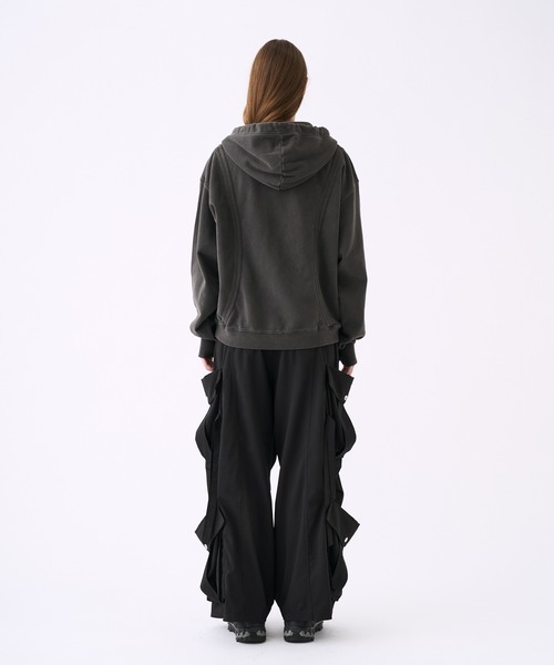 KUUUPY（クーピー） パーカー Pigment-Dyed Double-Zip Hoodie