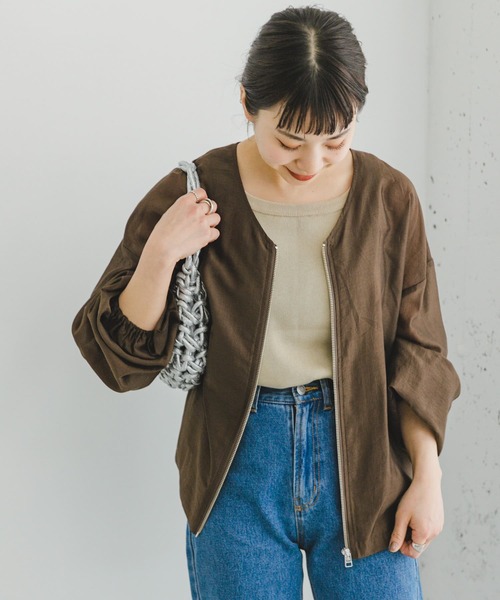 「ITEMS URBANRESEARCH」 ブルゾン FREE ブラウン レディース_画像9