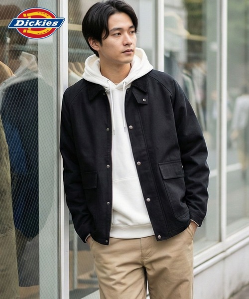 USA製 ダック地 アクティブジャケット 襟コーディロイ 黒 USA製 ダックワークブルゾン アクティブ ブラック 襟コーディロイ