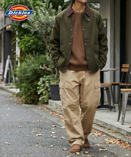 Dickies ジャンパー ベージュ コーデュロイ襟 Dickies ジャンパー ベージュ コーデュロイ襟 ディッキーズ Dickies
