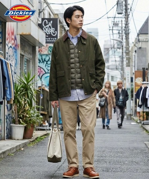 Dickies(ディッキーズ) ブルゾン アウター 襟コーデュロイ ダック Dickies(ディッキーズ) ブルゾン アウター 襟コーデュロイ ダック
