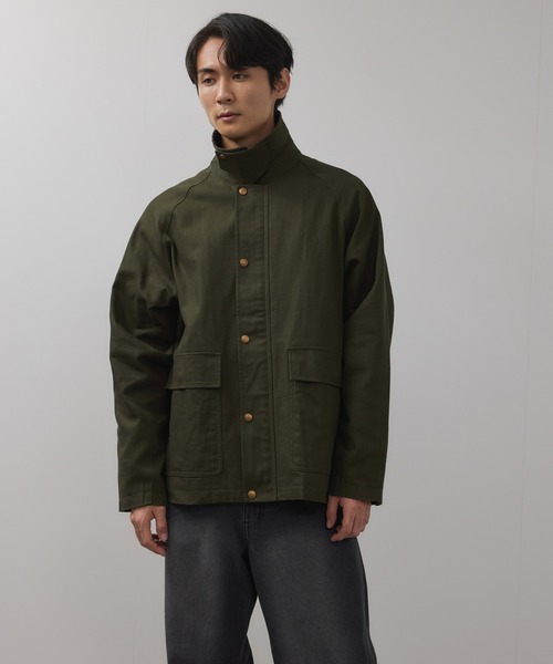 80s USA製 dickies ワークジャケット 襟コーデュロイ カモフラ L Dickies（ディッキーズ） ブルゾン アウター 襟コーデュロイ ダック