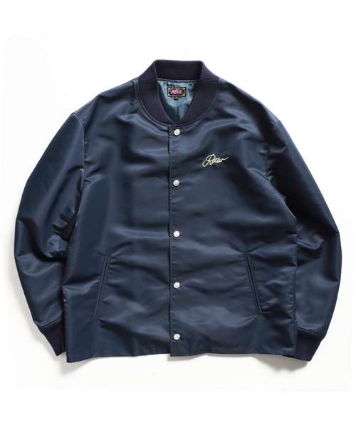 ROTAR（ローター） スタジャン LARGE ネイビー メンズ : ZOZOTOWN