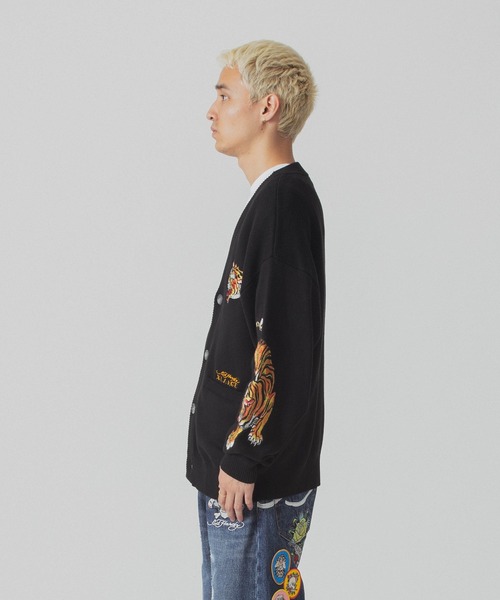 XLARGE（エクストラ ラージ） ニットカーディガン S ブラック メンズ