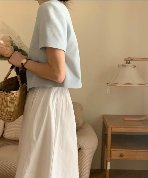 「a lot of love」 ノーカラージャケット FREE ブルー レディース_画像8