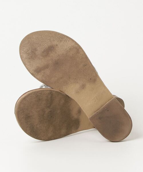 「NICOLAS LAINAS」 フラットサンダル 37 シルバー レディース_画像3