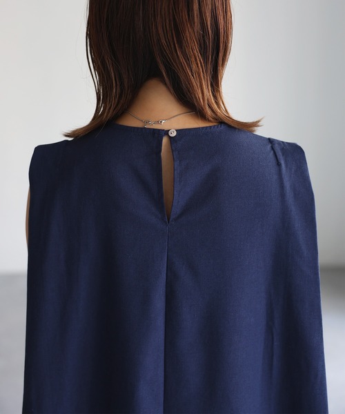 「Riberry」 ノースリーブワンピース MEDIUM ネイビー レディース_画像5