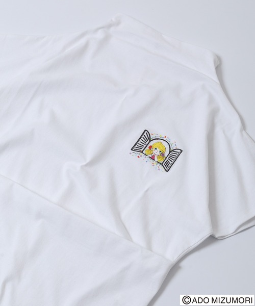 FUNALIVE（ファンアライブ） tシャツ 半袖 水森亜土 刺繍ハイネックT