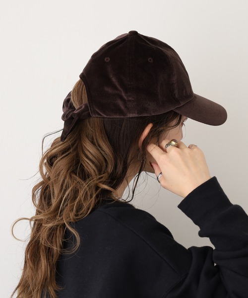 FUNALIVE（ファンアライブ） キャップ 帽子 ベロアリボンキャップ