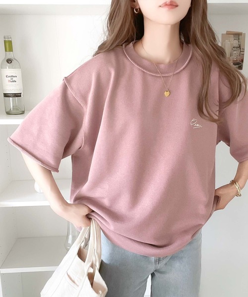 「classicalelf」 スウェットカットソー LARGE ピンク レディース_画像5